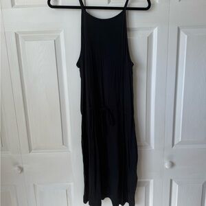 Black Sleeveless Maxi Dress